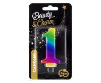 Świeczka cyferka 1, Galaxy 8cm GoDan